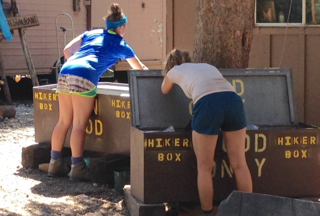 John Muir Trail hikers are pretty happy to find these hiker boxes at Vermillion Valley Resort, located near the midpoint of the trail.